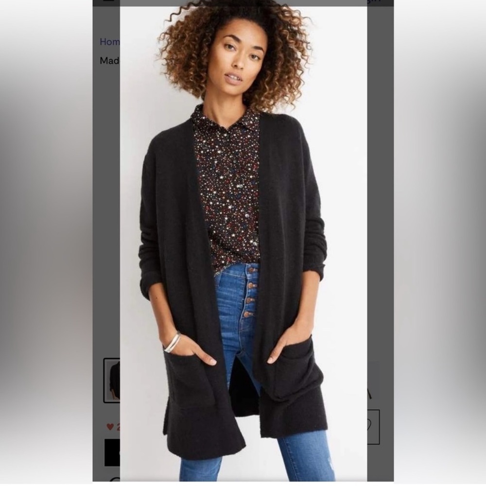 Madewell open front cardigan